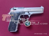EMEKLİ EMNİYET GÖREVLİSİNDEN RUHSATLI SIFIR KUTUSUNDA HİÇ KULLANILMAYAN BERETTA 92 FS KLONU MAT KROM YAVUZ 16 DEFENDER